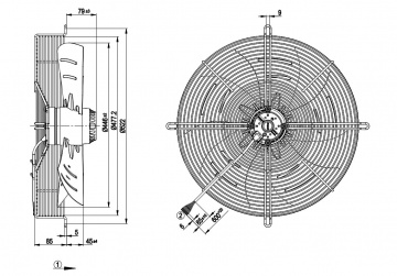 Ventilator axial de refulare EBM S4D 450-AP01-02